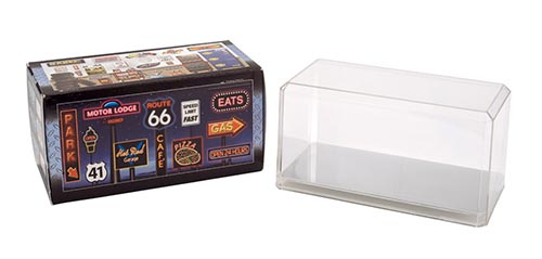 Pioneer Plastics 094CD - 1:24 Scale Diecast Display Case Mirrored Bottom