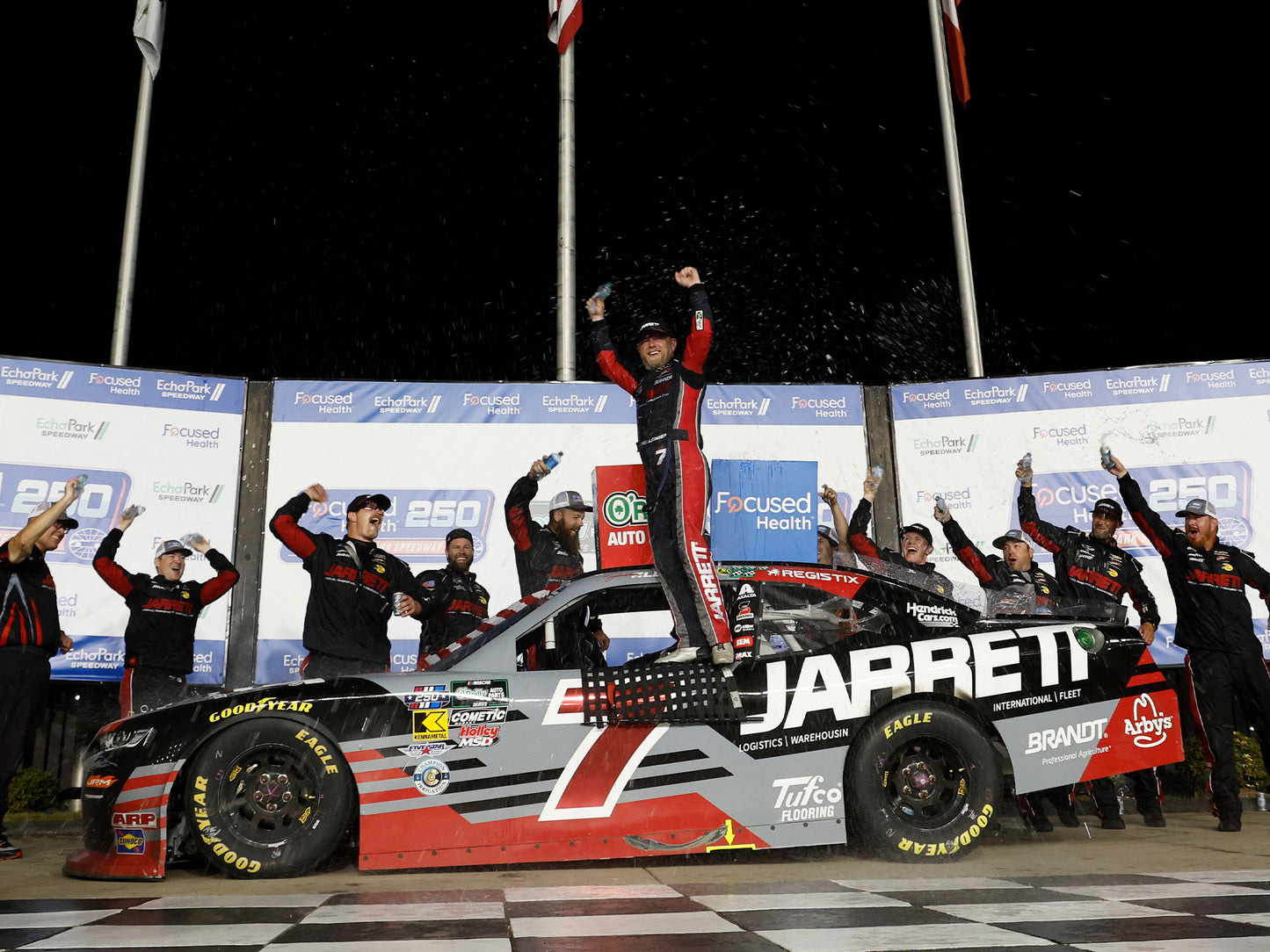 Justin Allgaier 2026 - #7 Jarrett (Echopark Raced Win) - 1:24 ARC Diecast