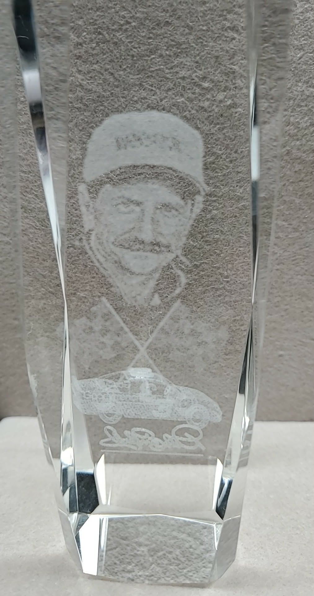 Dale Earnhardt Glass Art