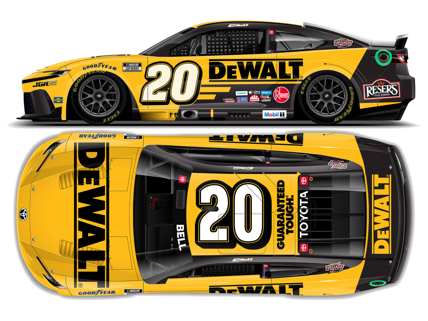 Christopher Bell 2026 - #20 DEWALT - 1:24 ARC Diecast