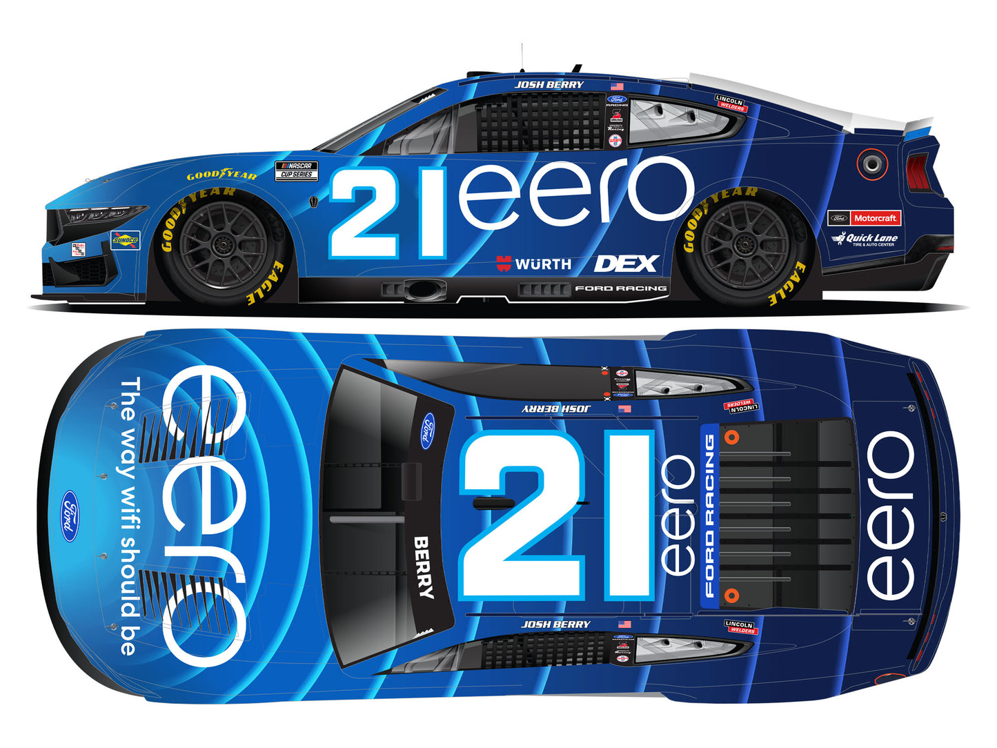 Josh Berry 2026 - #21 eero - 1:24 ARC Diecast