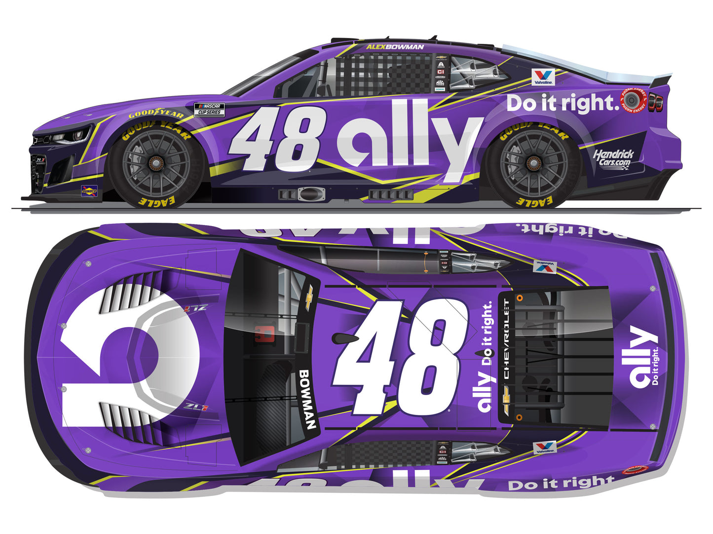Alex Bowman 2026 - #48 Ally Rebrand - 1:24 ARC Diecast