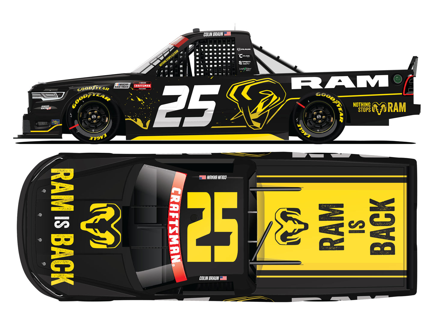 Colin Braun 2026 - #25 Ram Trucks - 1:24 ARC Diecast