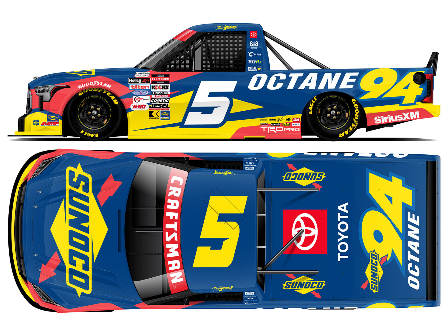 Toni Breidinger 2025 - #5 Sunoco 94 Octane - 1:64 ARC Diecast