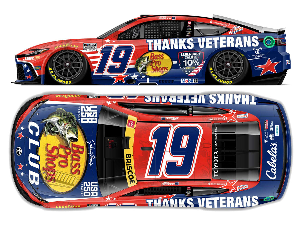 Chase Briscoe 2026 - #10 Bass Pro Shops Thanks Veterans - 1:64 ARC Diecast