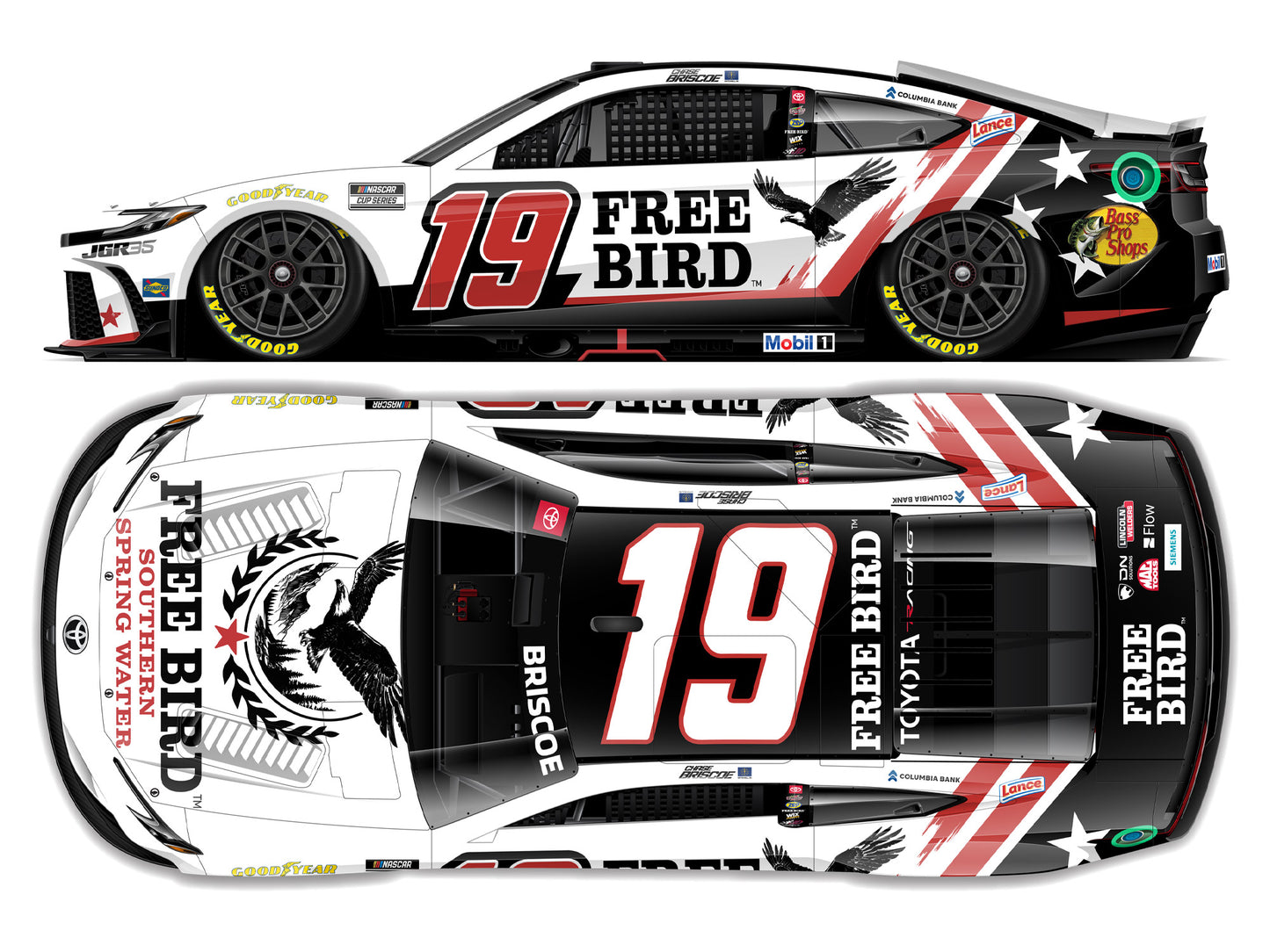 Chase Briscoe 2026 - #19 Free Bird - 1:24 ARC Diecast