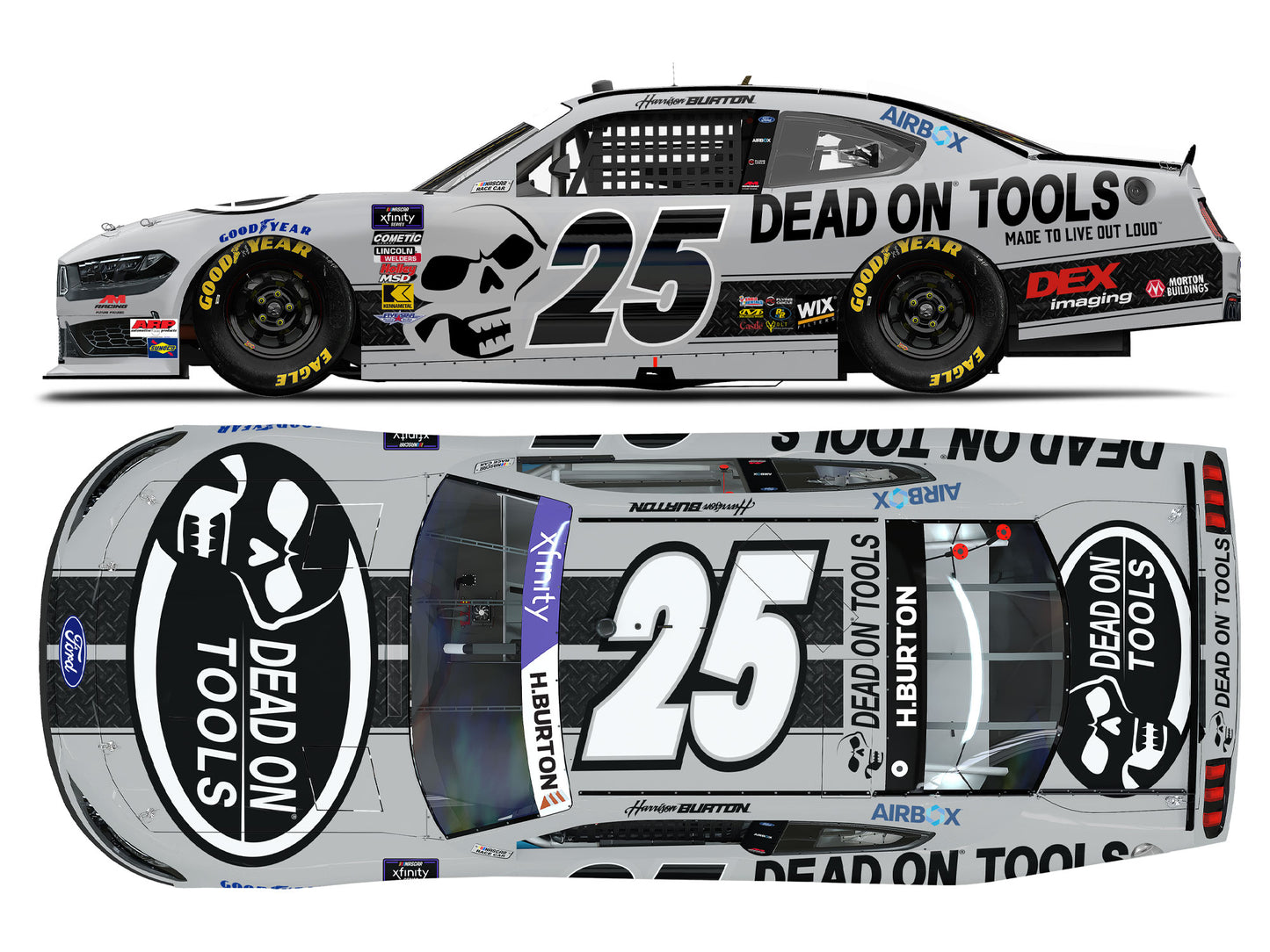 Harrison Burton 2025 - #25 Dead On Tools - 1:64 ARC Diecast