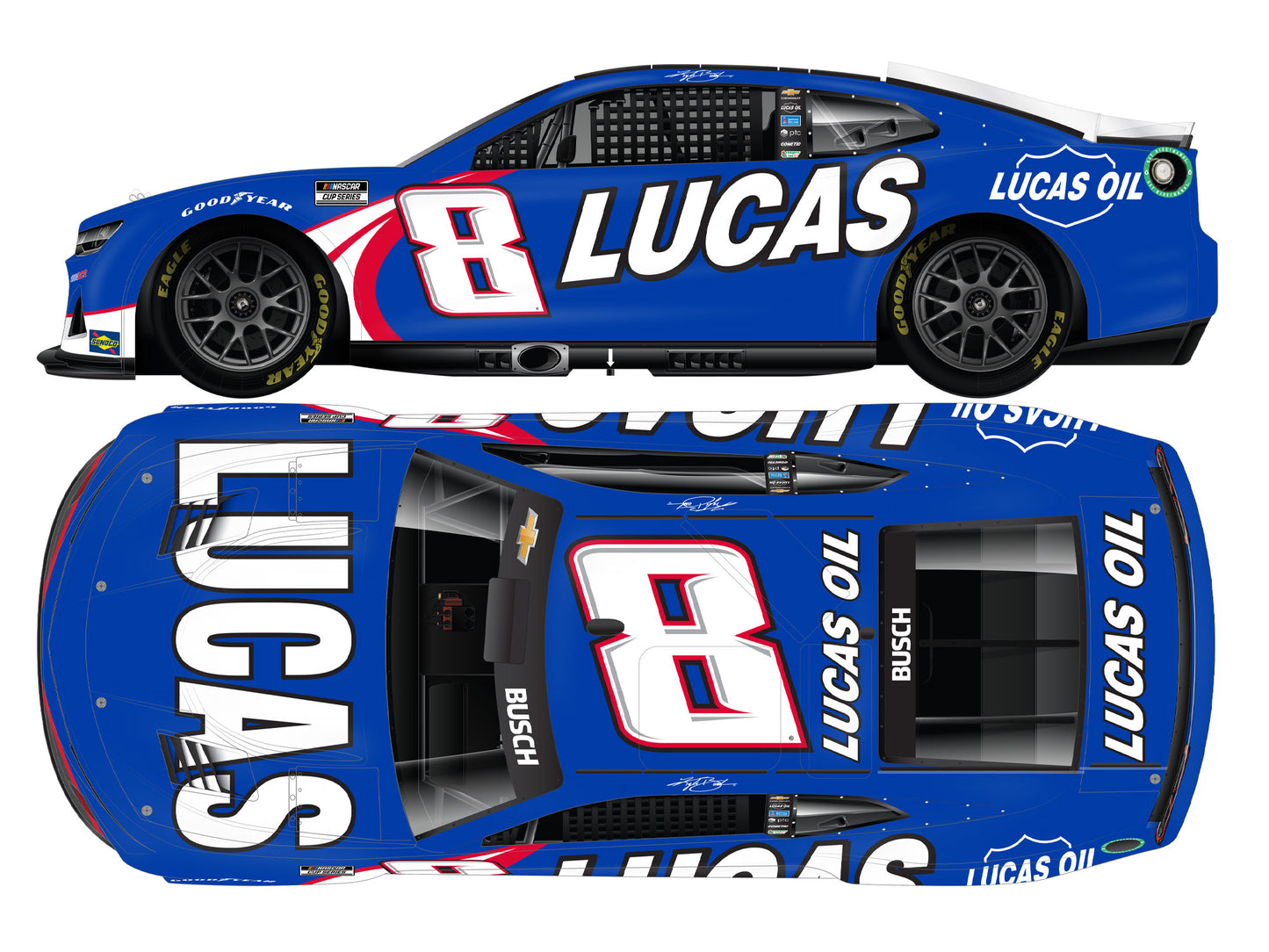 Kyle Busch 2026 - #8 Lucas Oil - 1:64 ARC Diecast