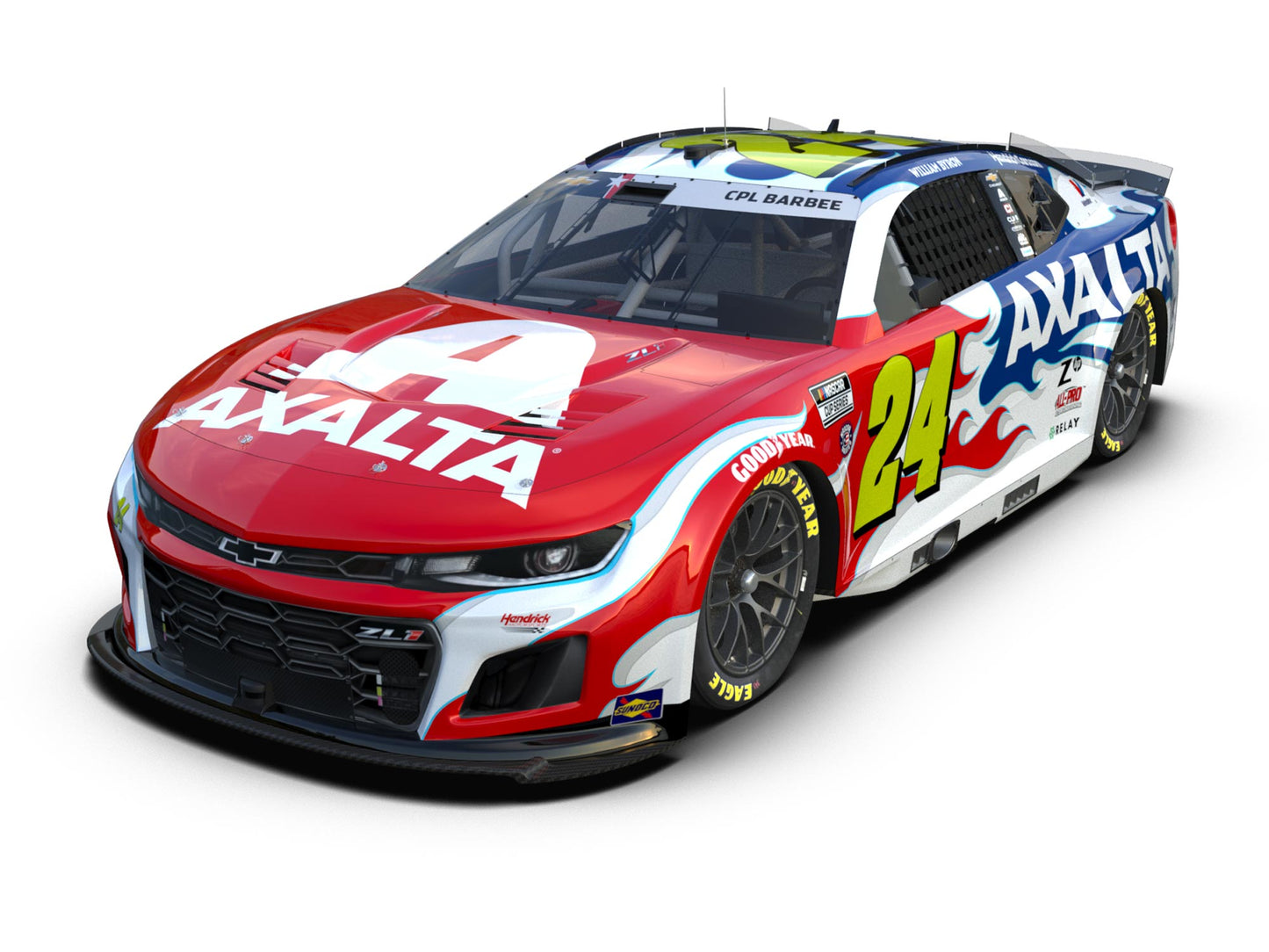 William Byron 2025 - #24 Axalta Patriotic - 1:24 ELITE Diecast