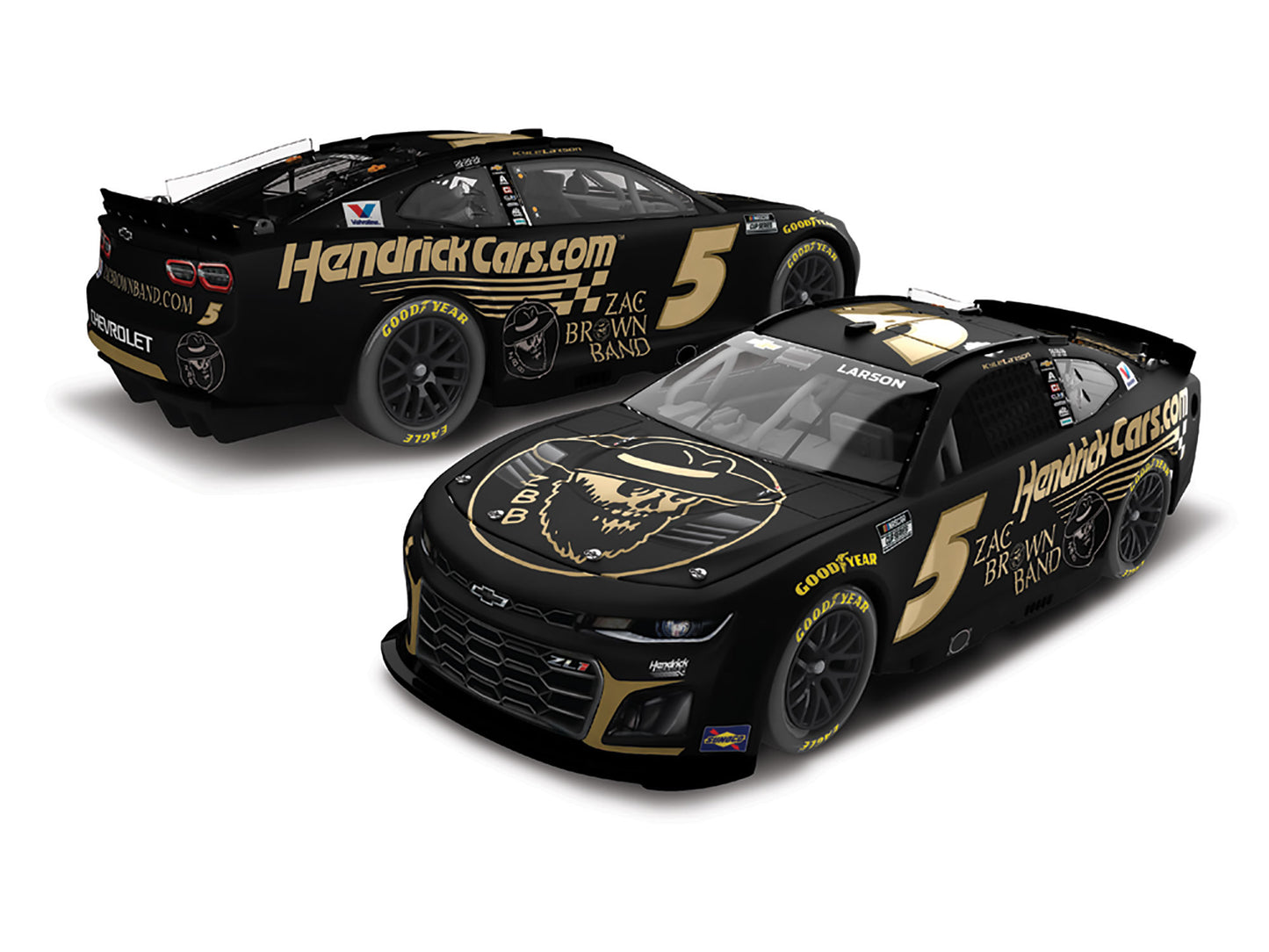 Kyle Larson 2025 - #5 HendrickCars / Zac Brown Band - 1:24 ARC Diecast