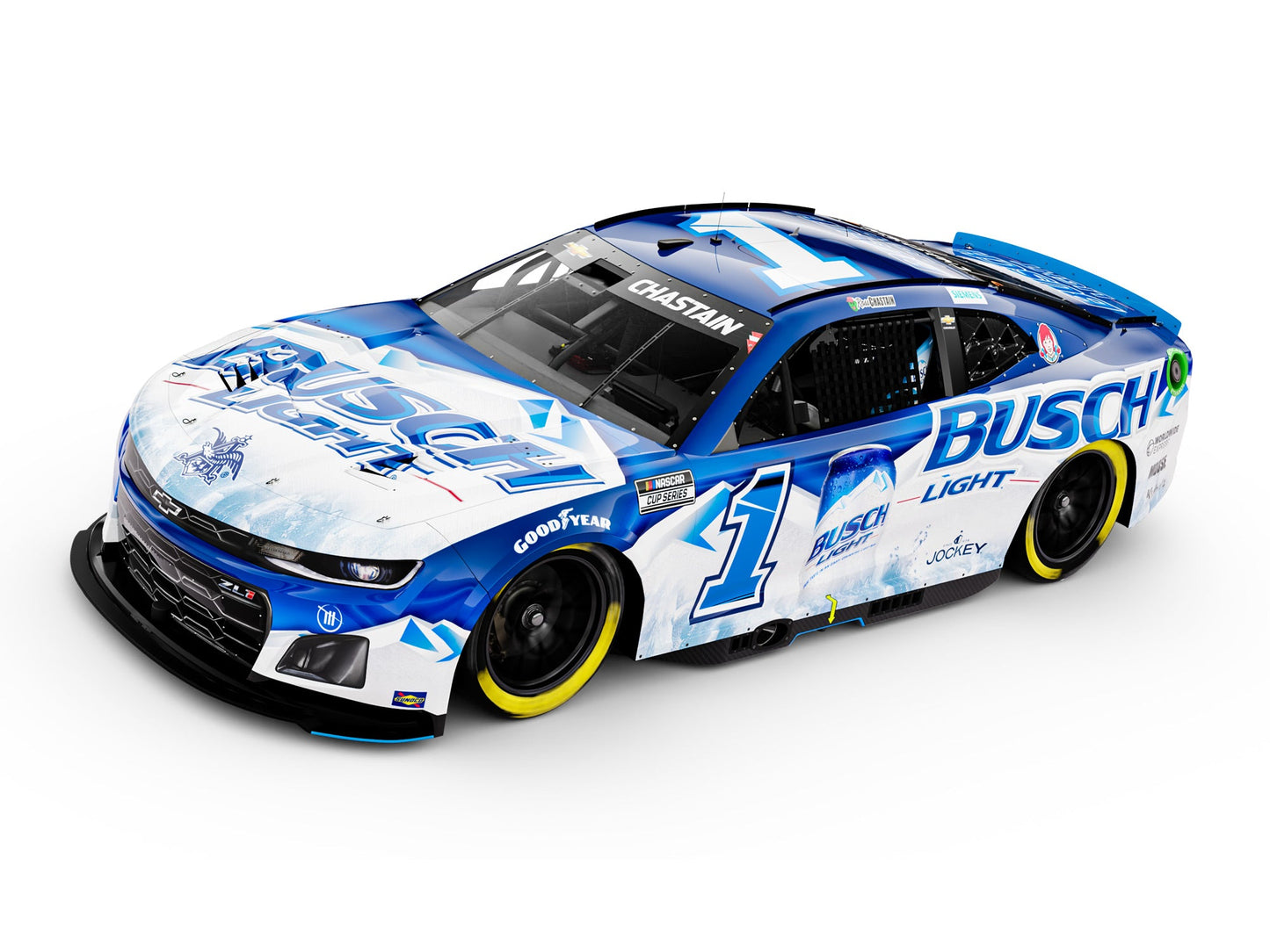 Ross Chastain 2024 - #1 Busch Light (Throwback) - 1:24 ARC Chrome Diecast