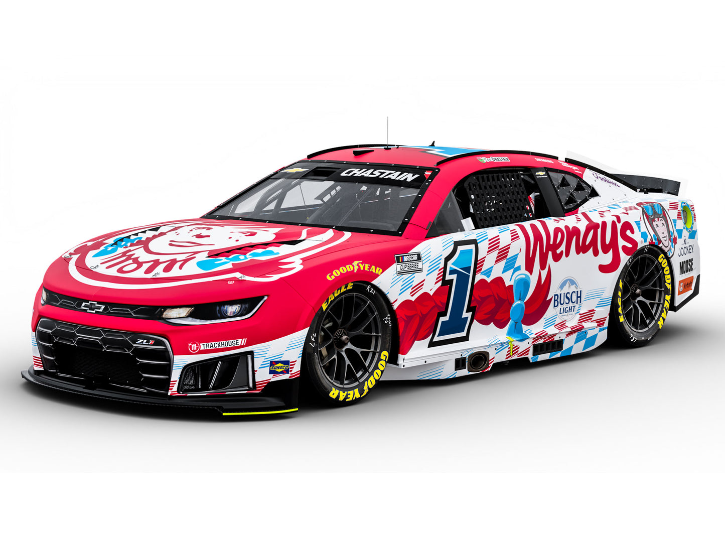 Ross Chastain 2026 - #1 Wendy’s - 1:24 ELITE Diecast