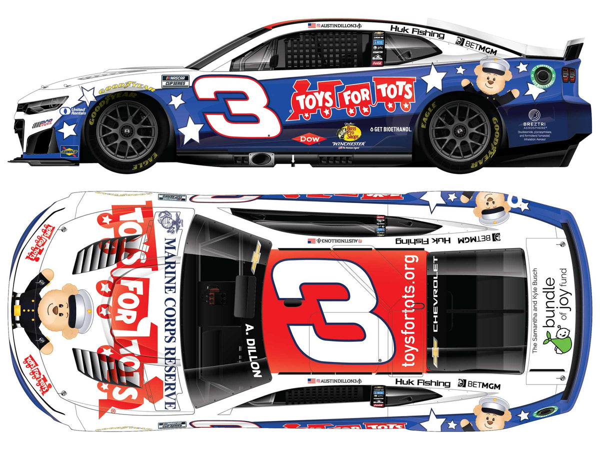 Austin Dillon 2026 - #3 Toys for Tots - 1:24 ARC Diecast