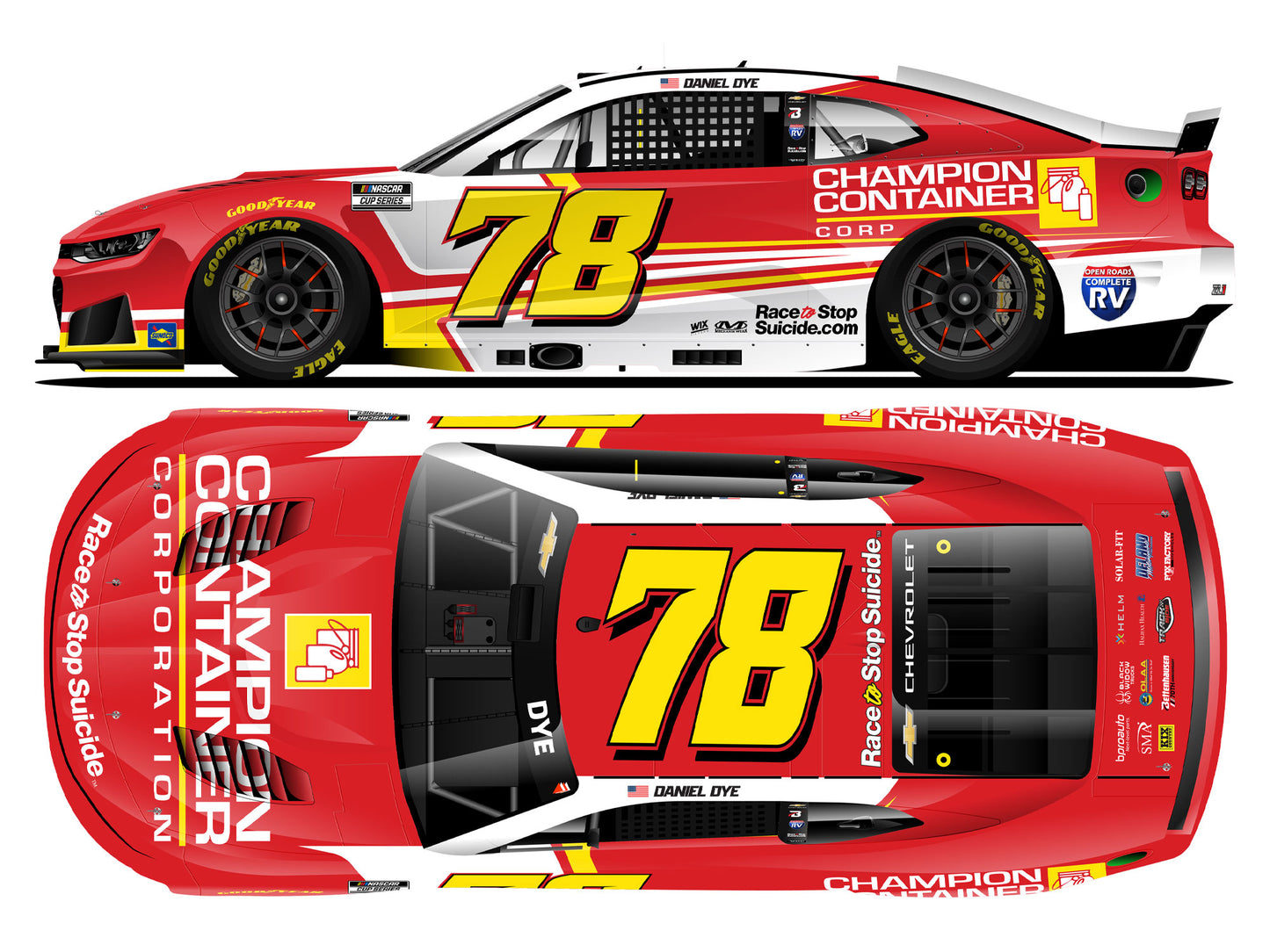 Daniel Dye 2026 - #78 Champion Container - 1:64 ARC Diecast