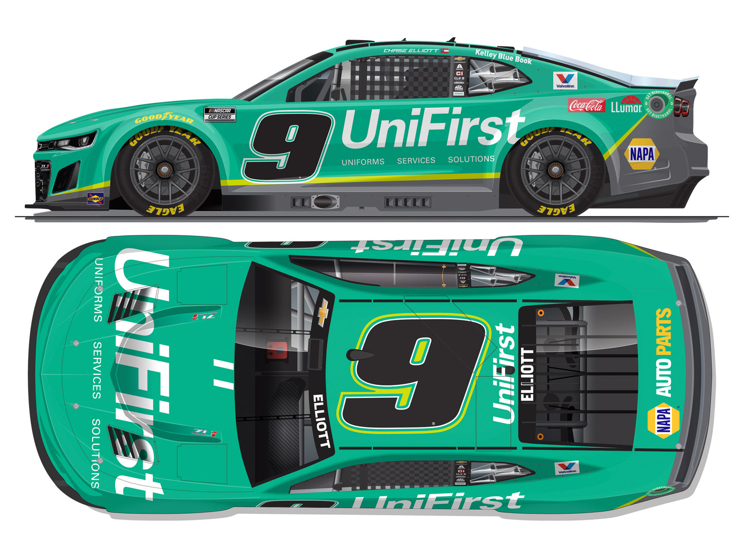 Chase Elliott 2025 - #9 UniFirst - 1:24 ARC Diecast