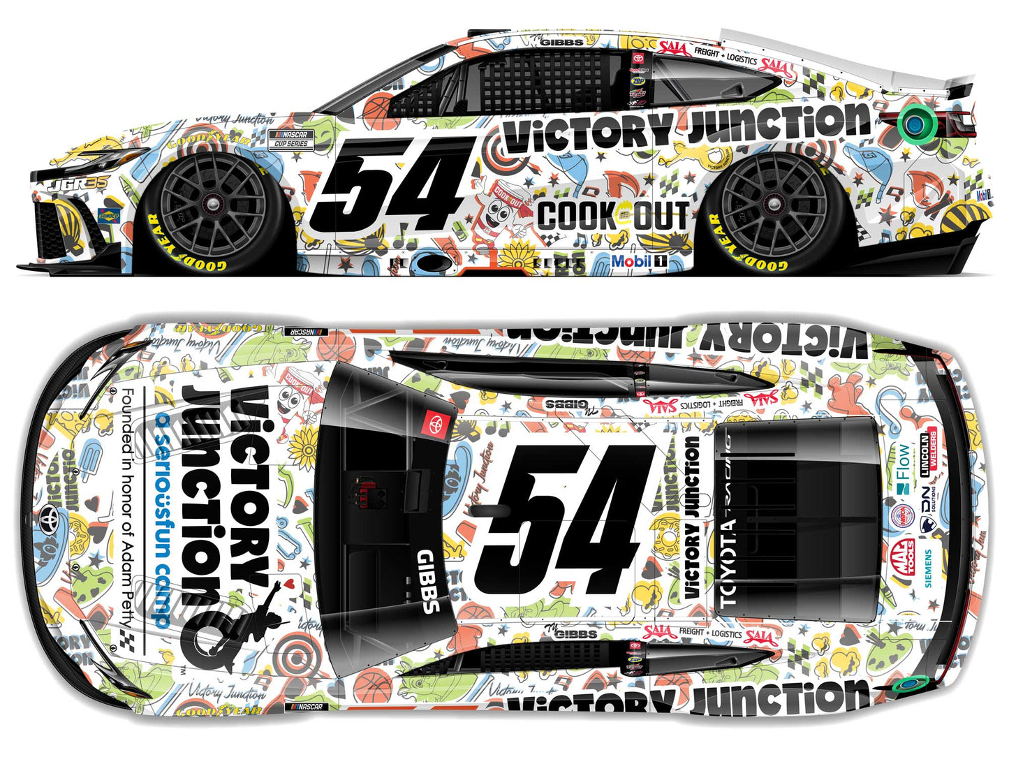 Ty Gibbs 2026 - #54 Victory Junction - 1:64 ARC Diecast