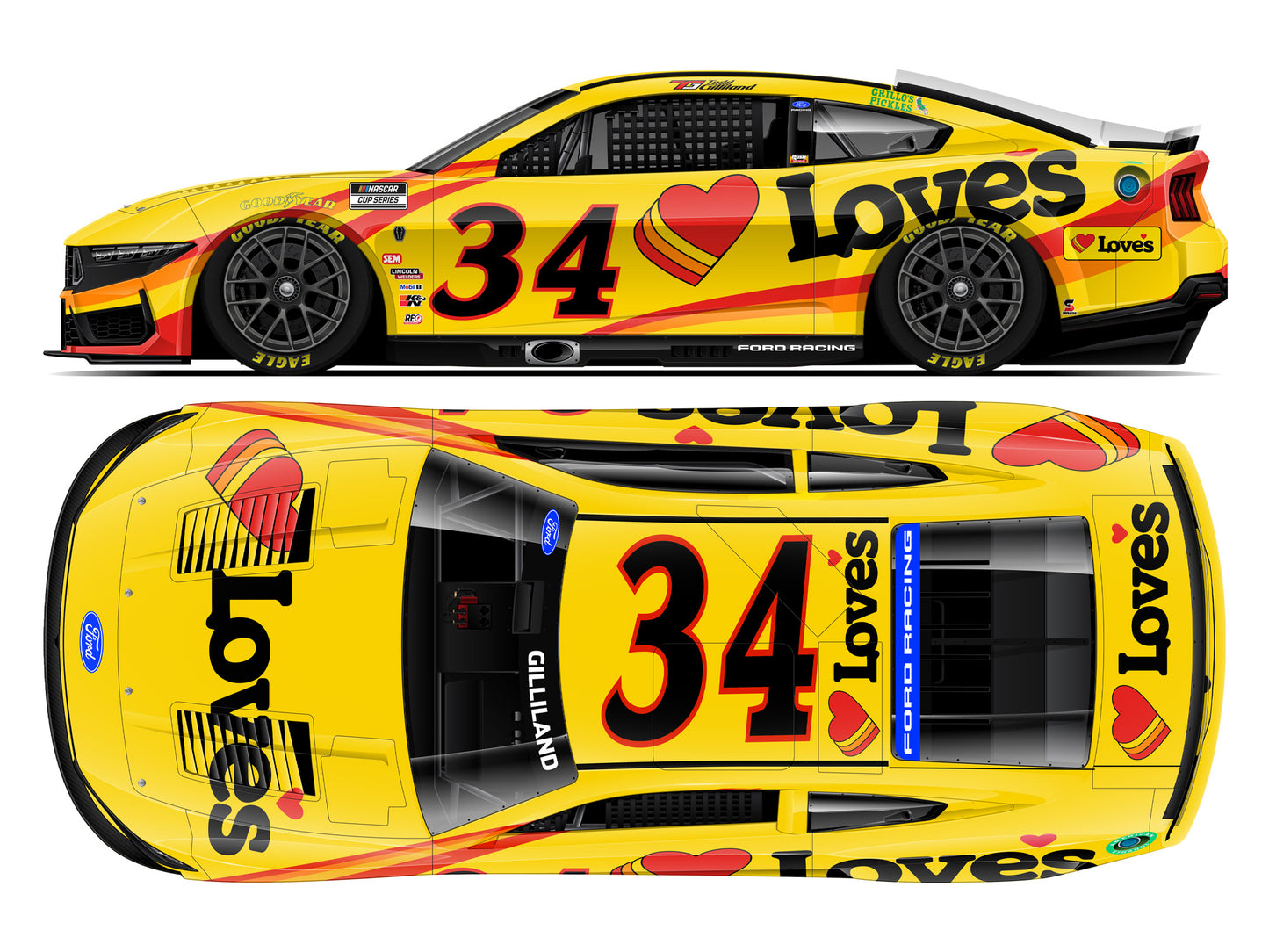 Todd Gilliland 2026 - #34 Love’s - 1:64 ARC Diecast