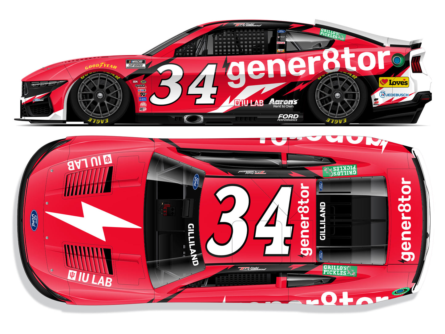 Todd Gilliland 2025 - #34 gener8tor - 1:64 ARC Diecast