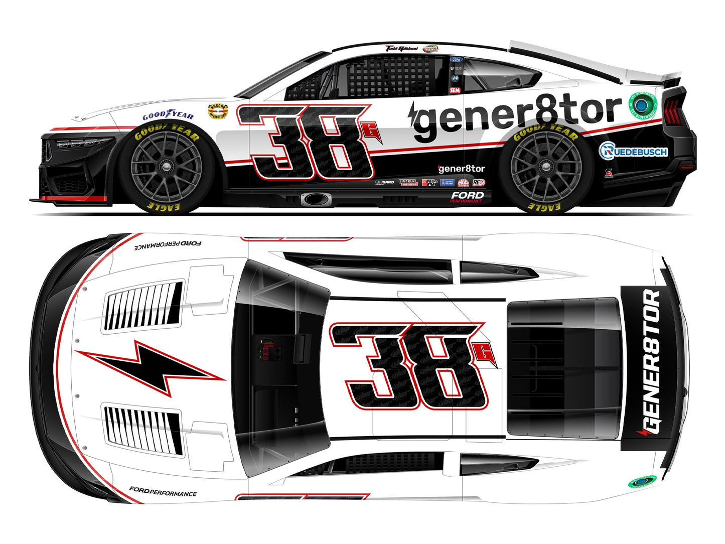 Todd Gilliland 2024 - #38 Gener8tor (Throwback) - 1:24 ARC Diecast