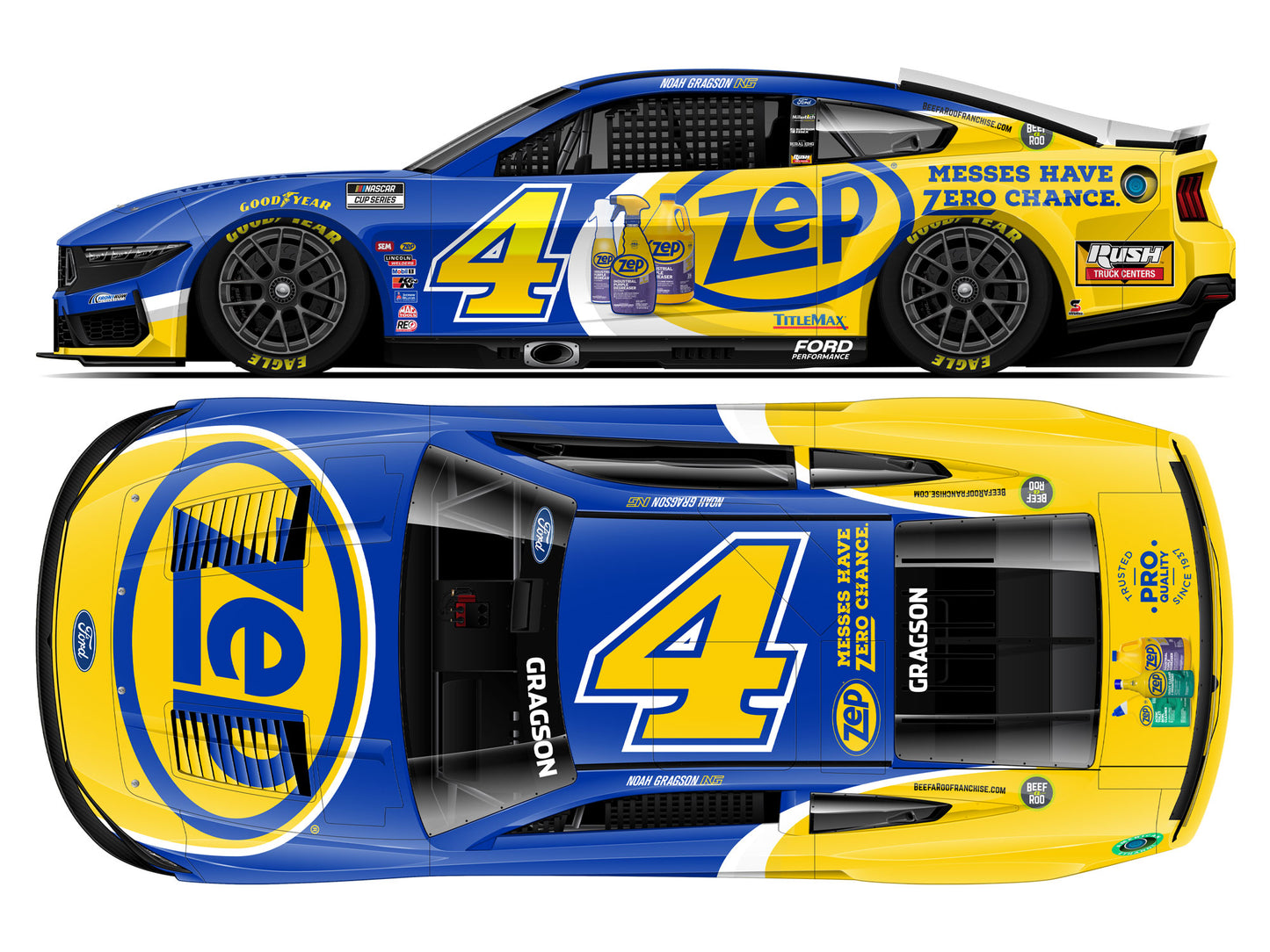 Noah Gragson 2025 - #4 Zep - 1:64 ARC Diecast