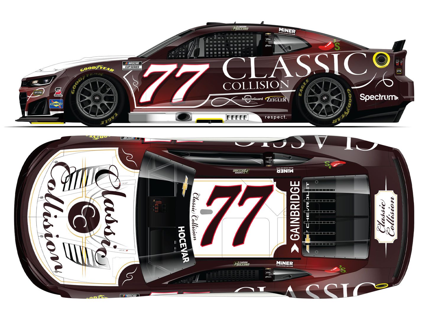 Carson Hocevar 2026 - #77 Classic Collision - 1:64 ARC Diecast