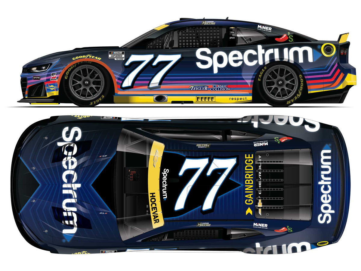 Carson Hocevar 2026 - #77 Spectrum “Dark Mode” - 1:24 ELITE Diecast