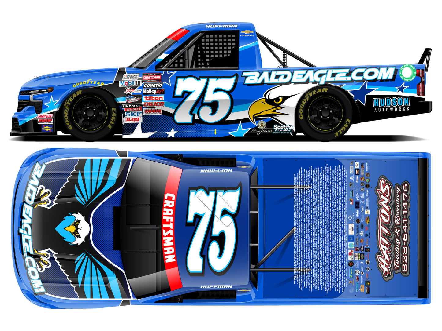 Landon Huffman 2026 - #75 BaldEagle - 1:64 ARC Diecast
