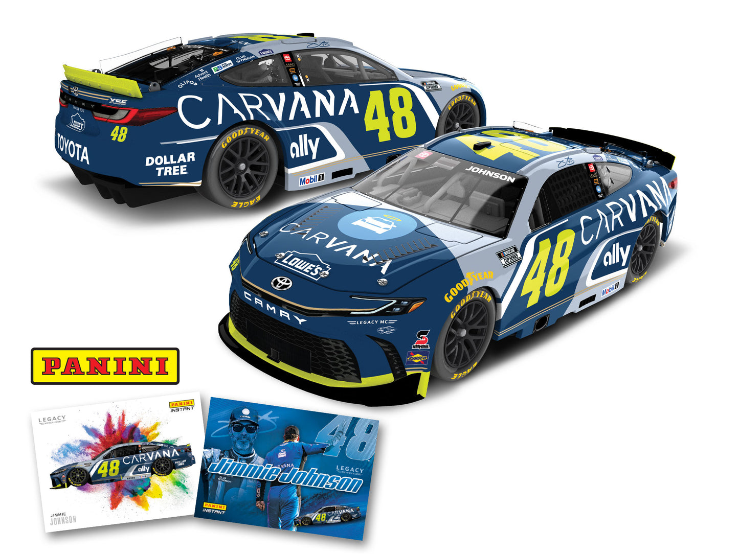 Jimmie Johnson 2026 - #48 Carvana / Lowe (Panini Collab) - 1:24 ARC Diecast