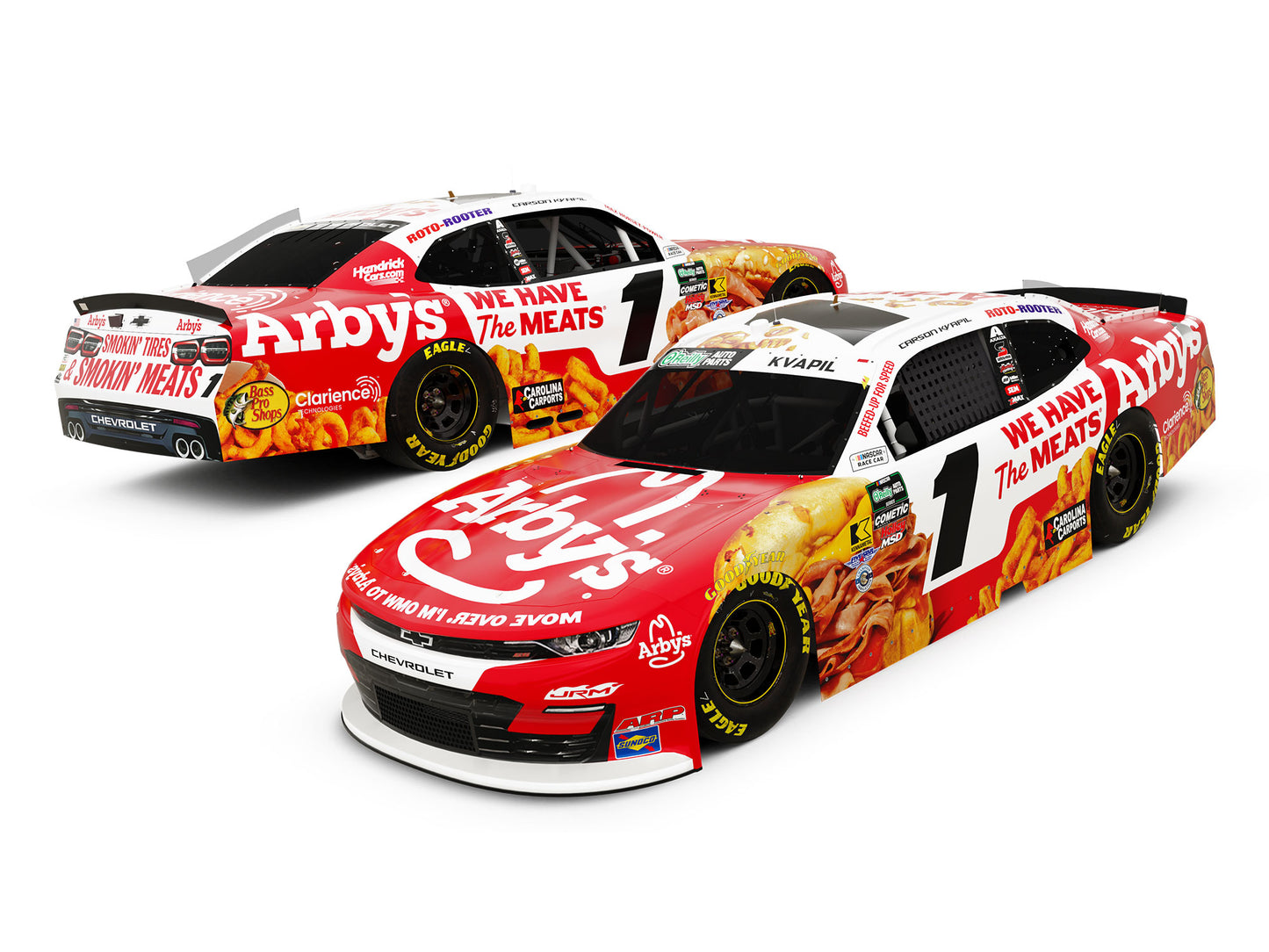 Carson Kvapil 2026 - #1 Arby’s - 1:24 ARC Autographed Diecast