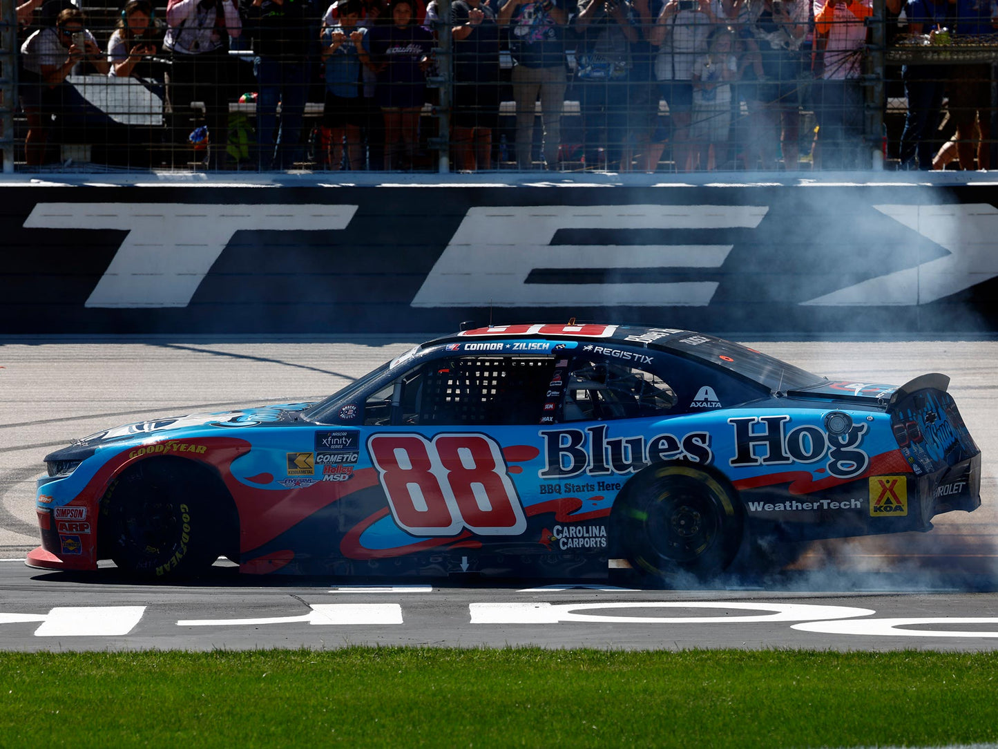Kyle Larson 2025 - #88 Blues Hog (Texas Motor Raced Win) - 1:64 ARC Diecast