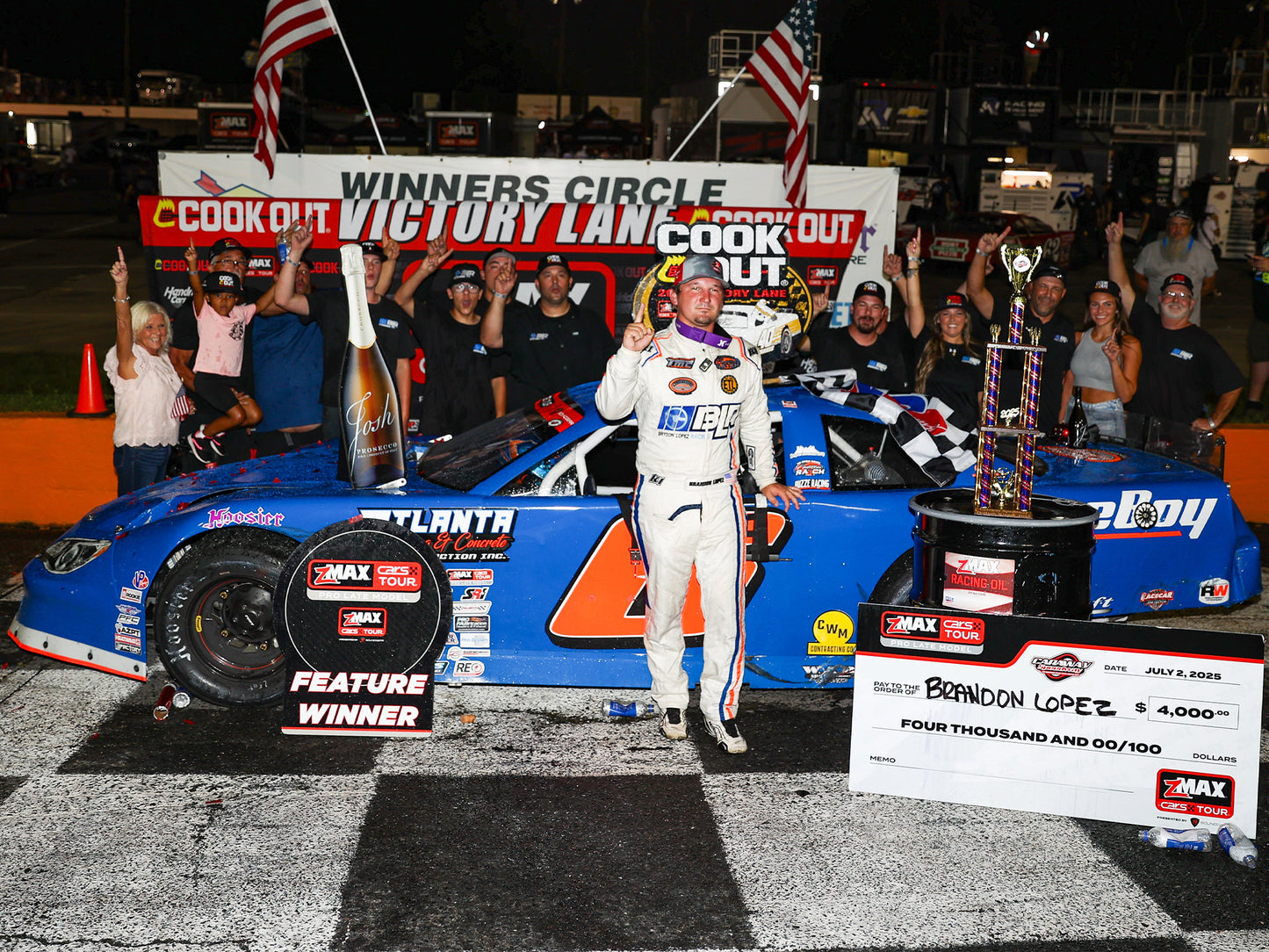 Brandon Lopez 2025 - #6 Atlanta Paving & Concrete Construction (Asheboro Raced Win) - 1:24 ARC Diecast