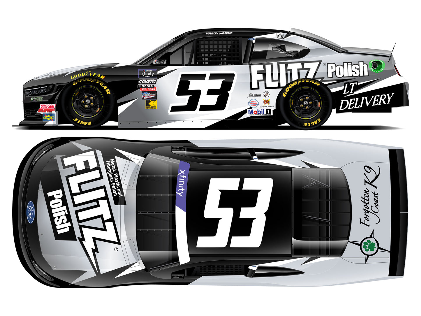 Mason Maggio 2025 - #53 Flitz Polish - 1:24 ARC Diecast