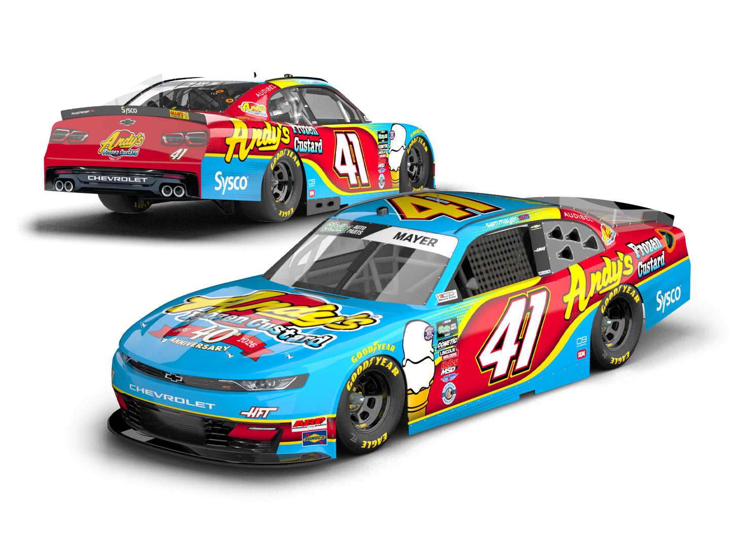 Sam Mayer 2026 - #41 Andy’s Frozen Custard - 1:64 ARC Diecast