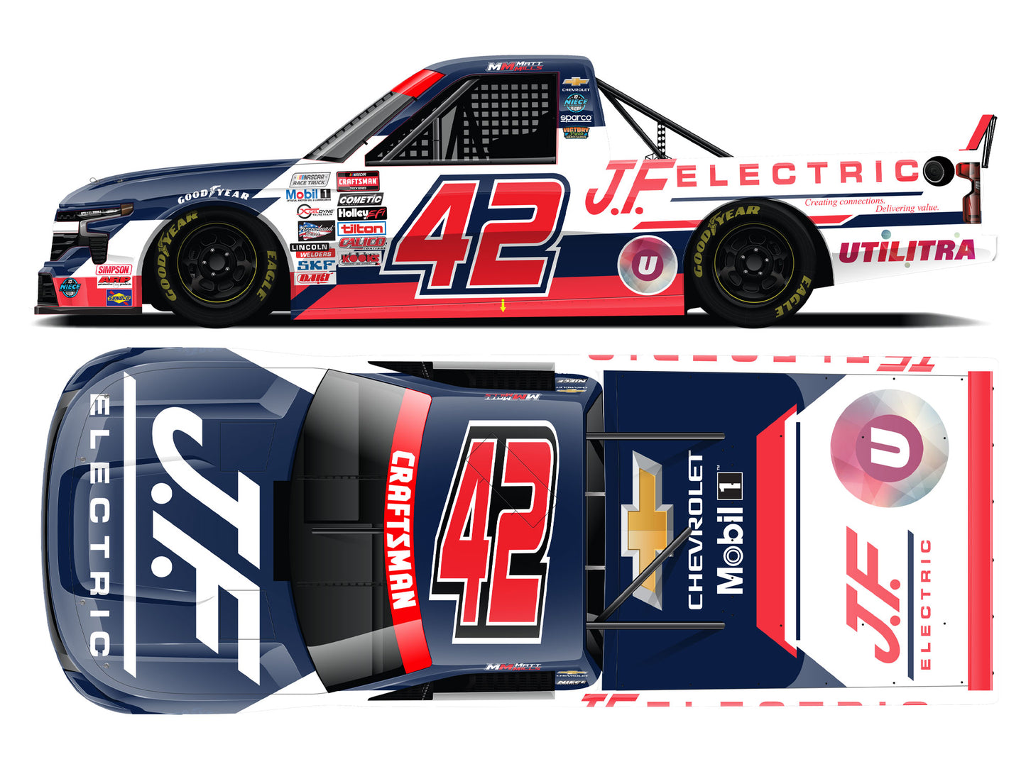 Matt Mills 2025 - #42 J.F. Electric “Day” - 1:64 ARC Diecast