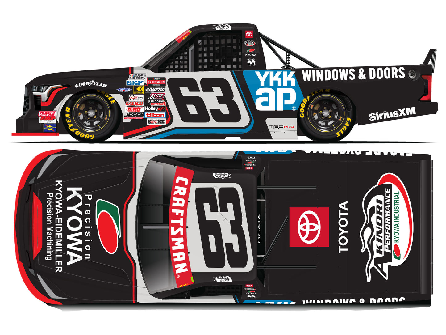 Akinori Ogata 2025 - #63 Kyowa Industrial / YKK AP - 1:64 ARC Diecast