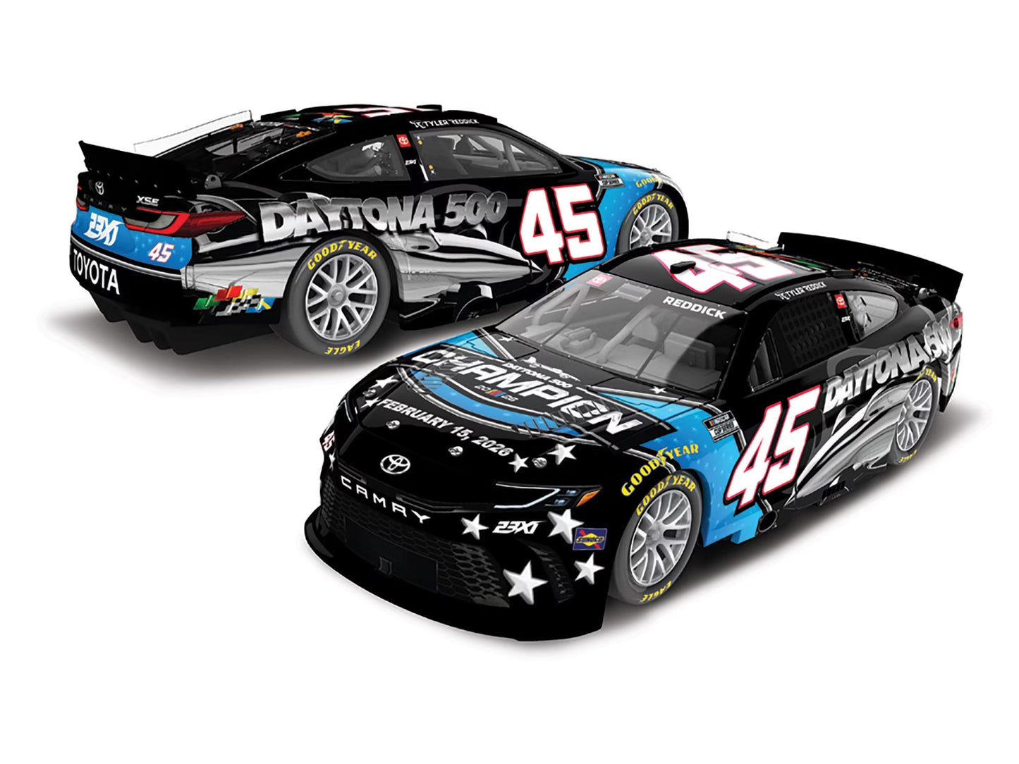 Tyler Reddick 2026 - #45 Harley J Edition Daytona 500 (Champion) - 1:24 ARC Diecast