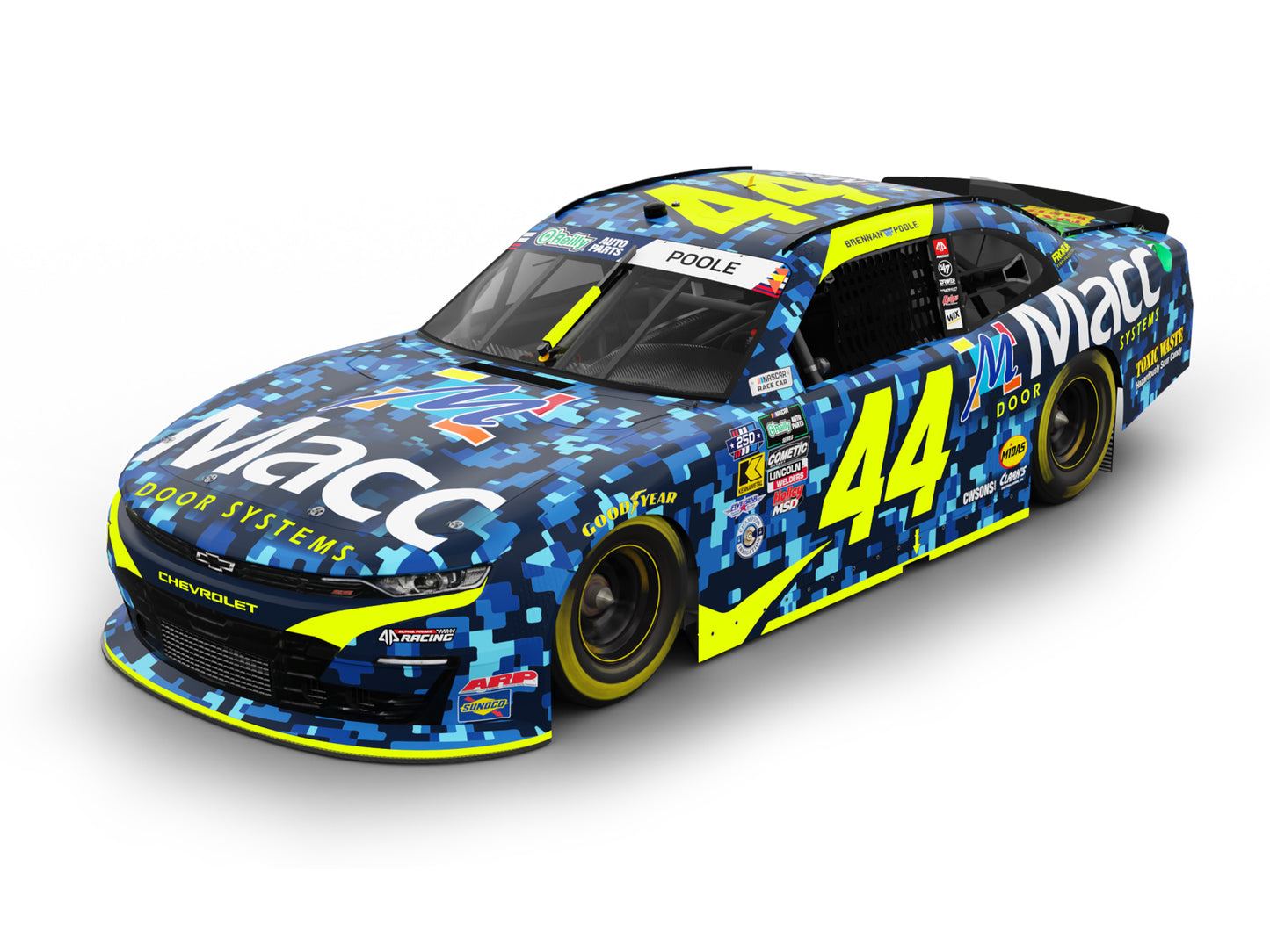 Brennan Poole 2026 - #44 Macc Doors Camo - 1:64 ARC Diecast