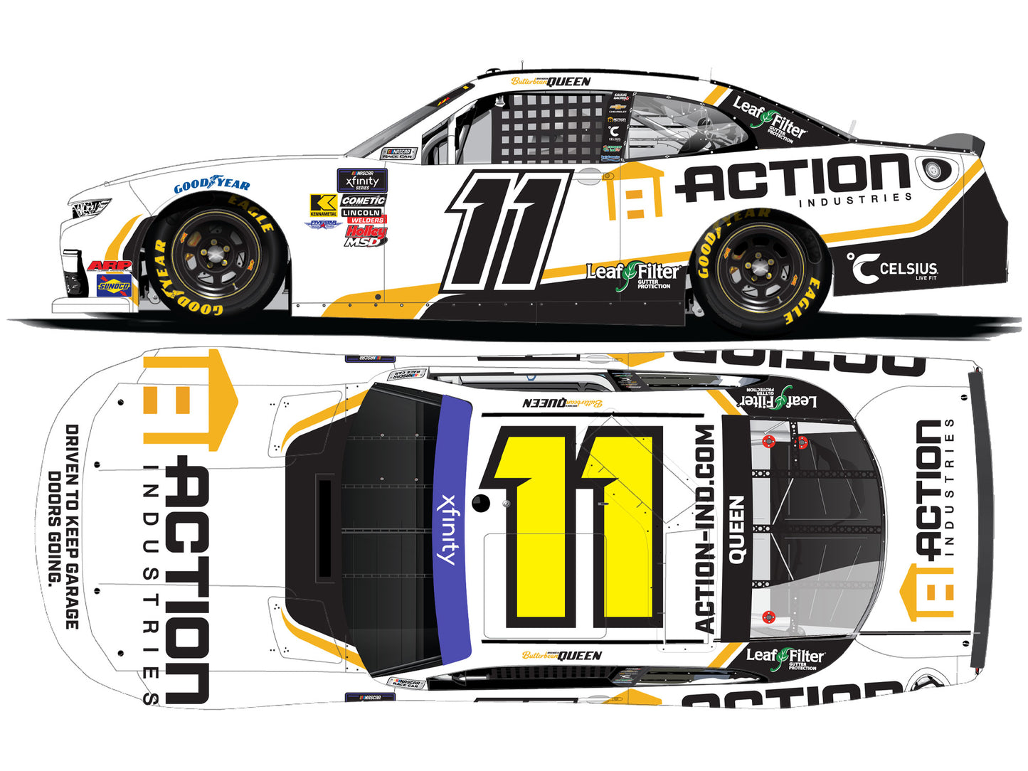 Brenden Queen 2025 - #11 Action Industries - 1:24 ARC Diecast