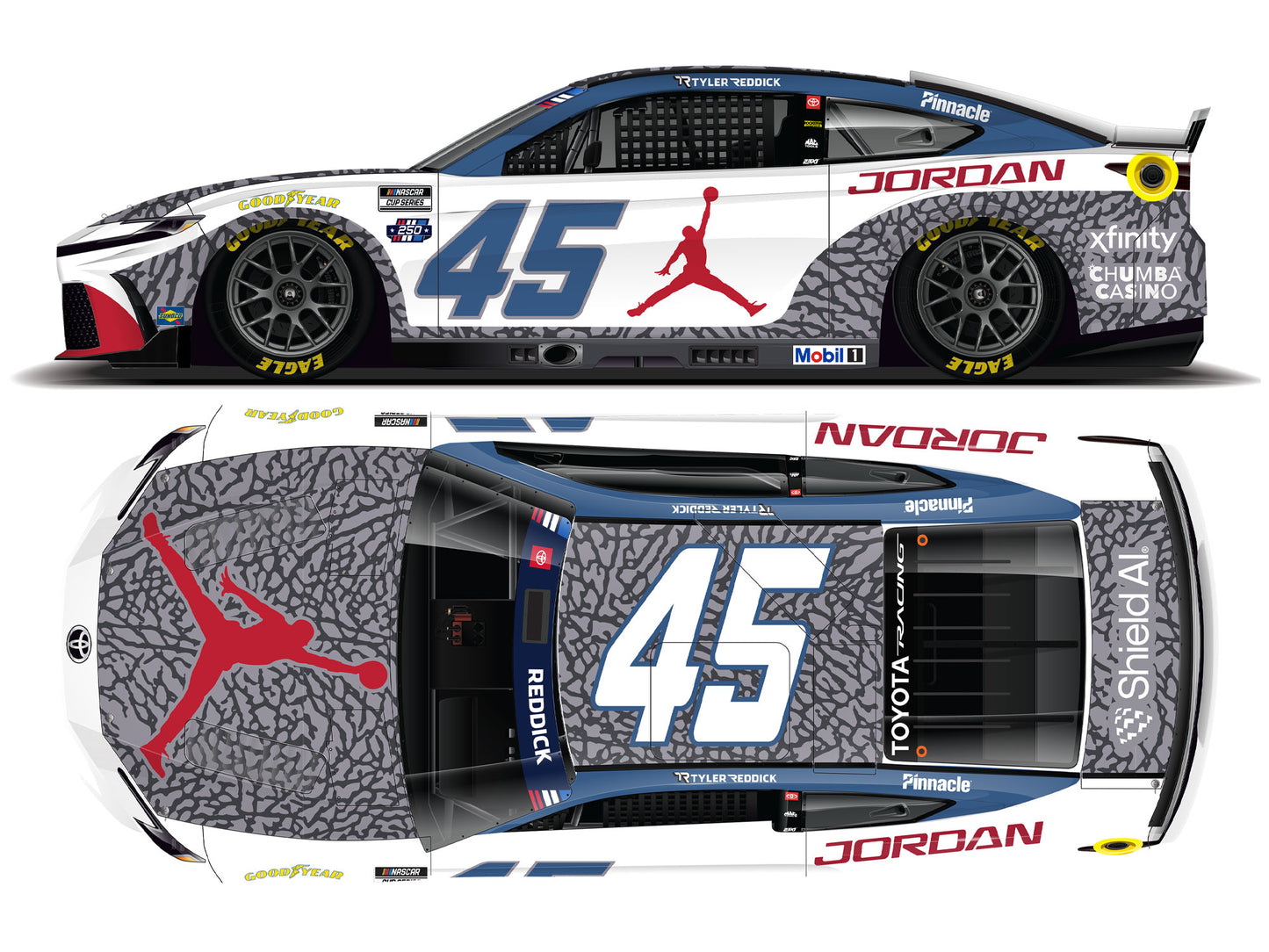 Tyler Reddick 2026 - #45 Jordan Brand Chicago - 1:64 ARC Diecast