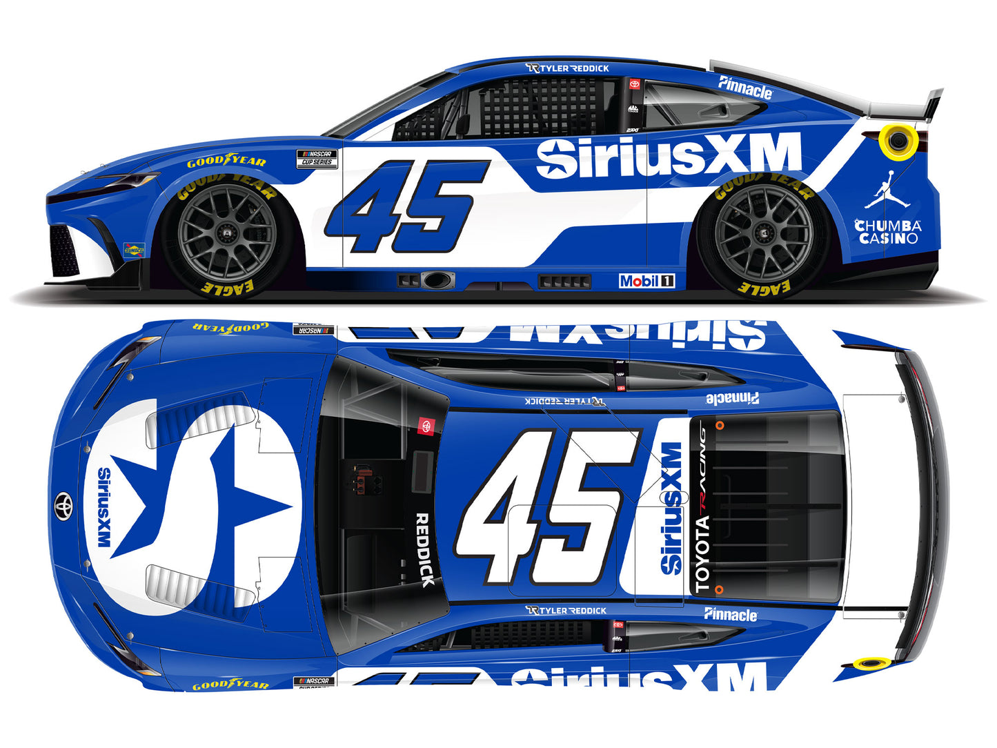 Tyler Reddick 2026 - #45 SiriusXM - 1:24 ARC Diecast