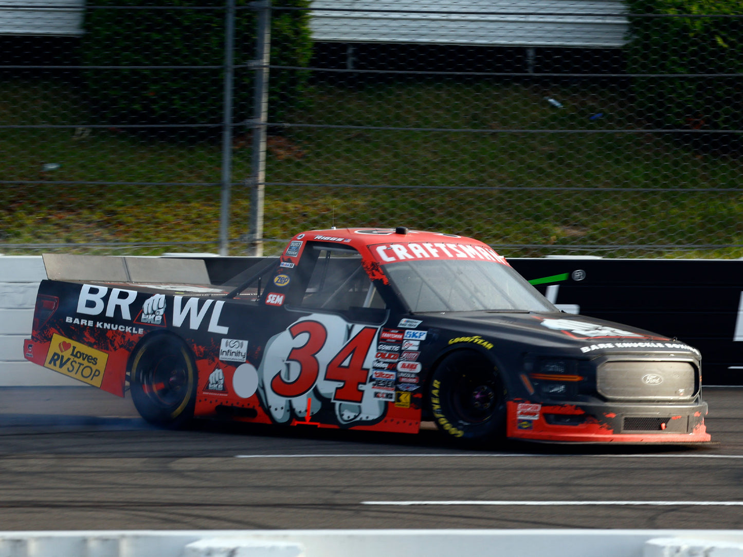 Layne Riggs 2025 - #34 Bare Knuckle Boxing (Pocono Raced Win) - 1:64 ARC Diecast