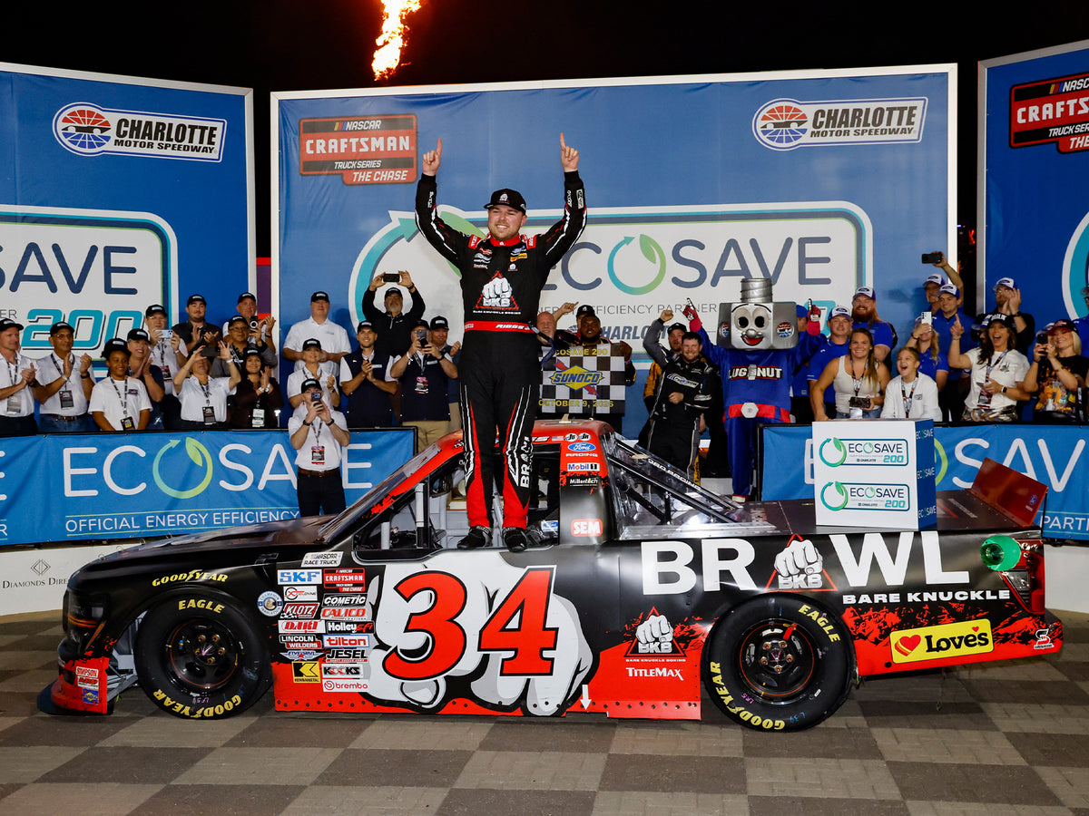 Layne Riggs 2026 - #34 Bare Knuckle Boxing (EcoSave 200 Charlotte Motor Speedway Raced Win) - 1:24 ARC Diecast