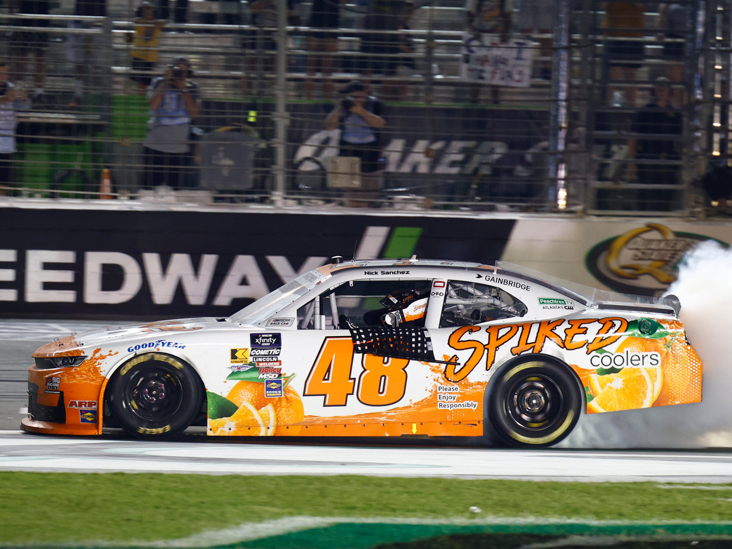 Nick Sanchez 2025 - #48 Spiked Coolers (Echopark Raced Win) - 1:24 ARC Autographed Diecast