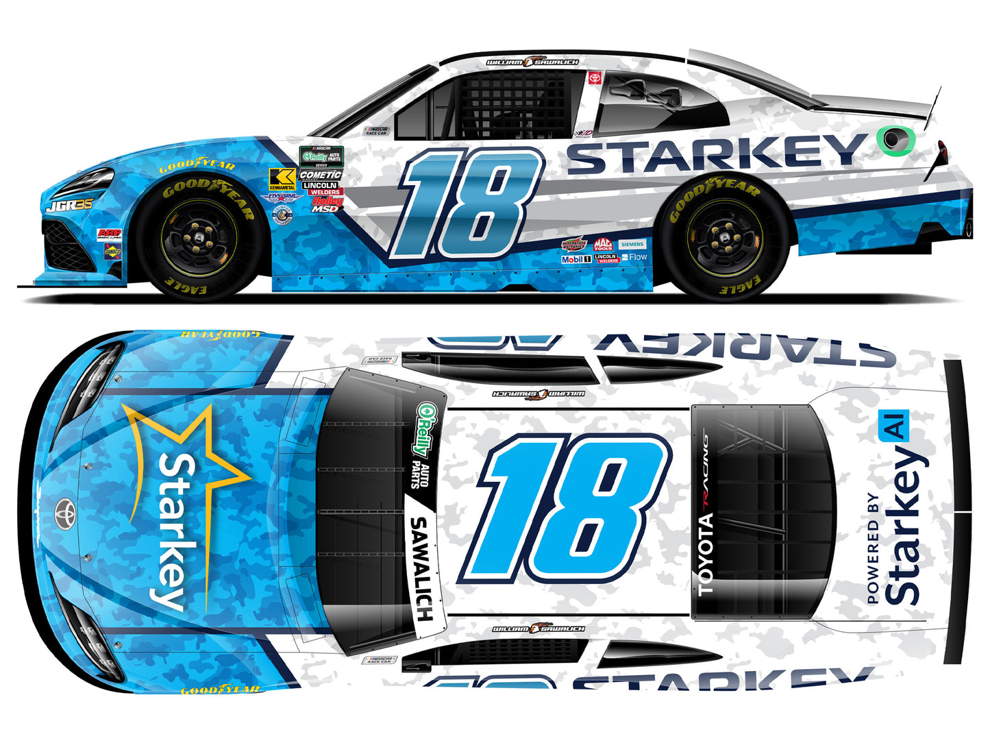 William Sawalich 2026 - #18 Starkey - 1:64 ARC Diecast