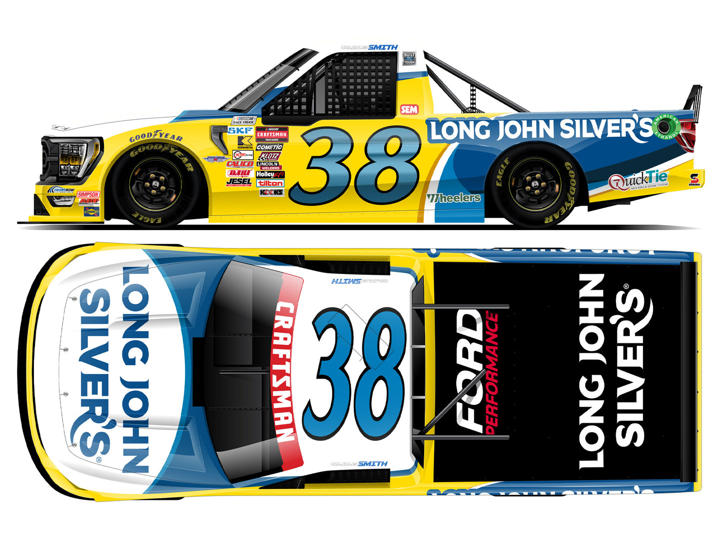 Chandler Smith 2025 - #38 Long John Silver’s - 1:64 ARC Diecast