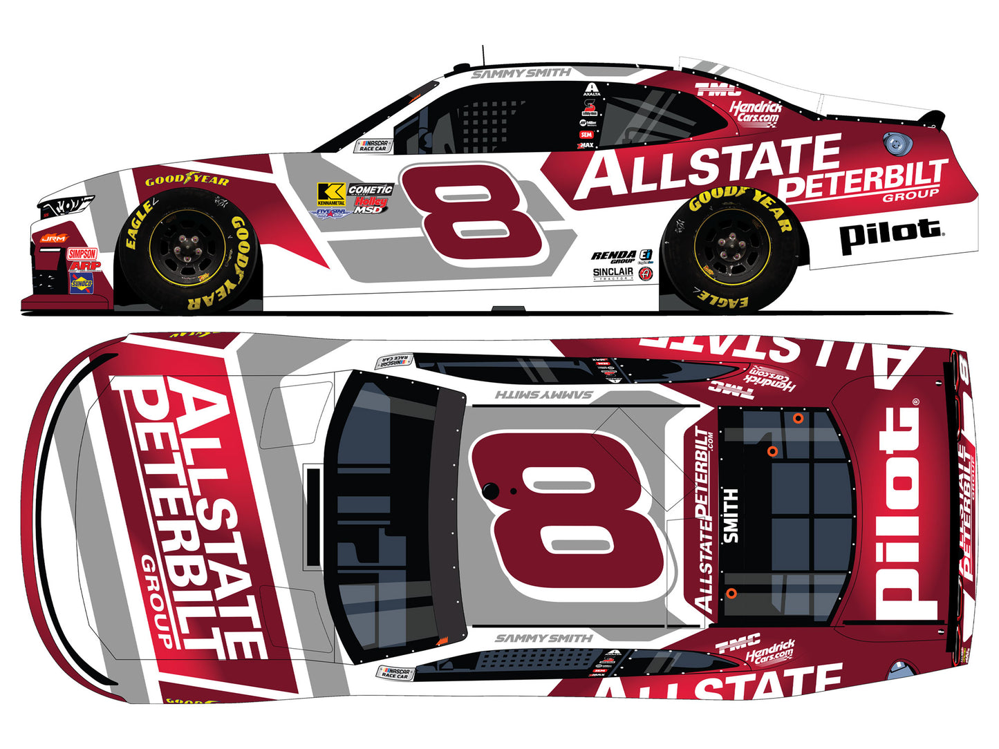 Sammy Smith 2026 - #8 Allstate Peterbilt - 1:64 ARC Diecast