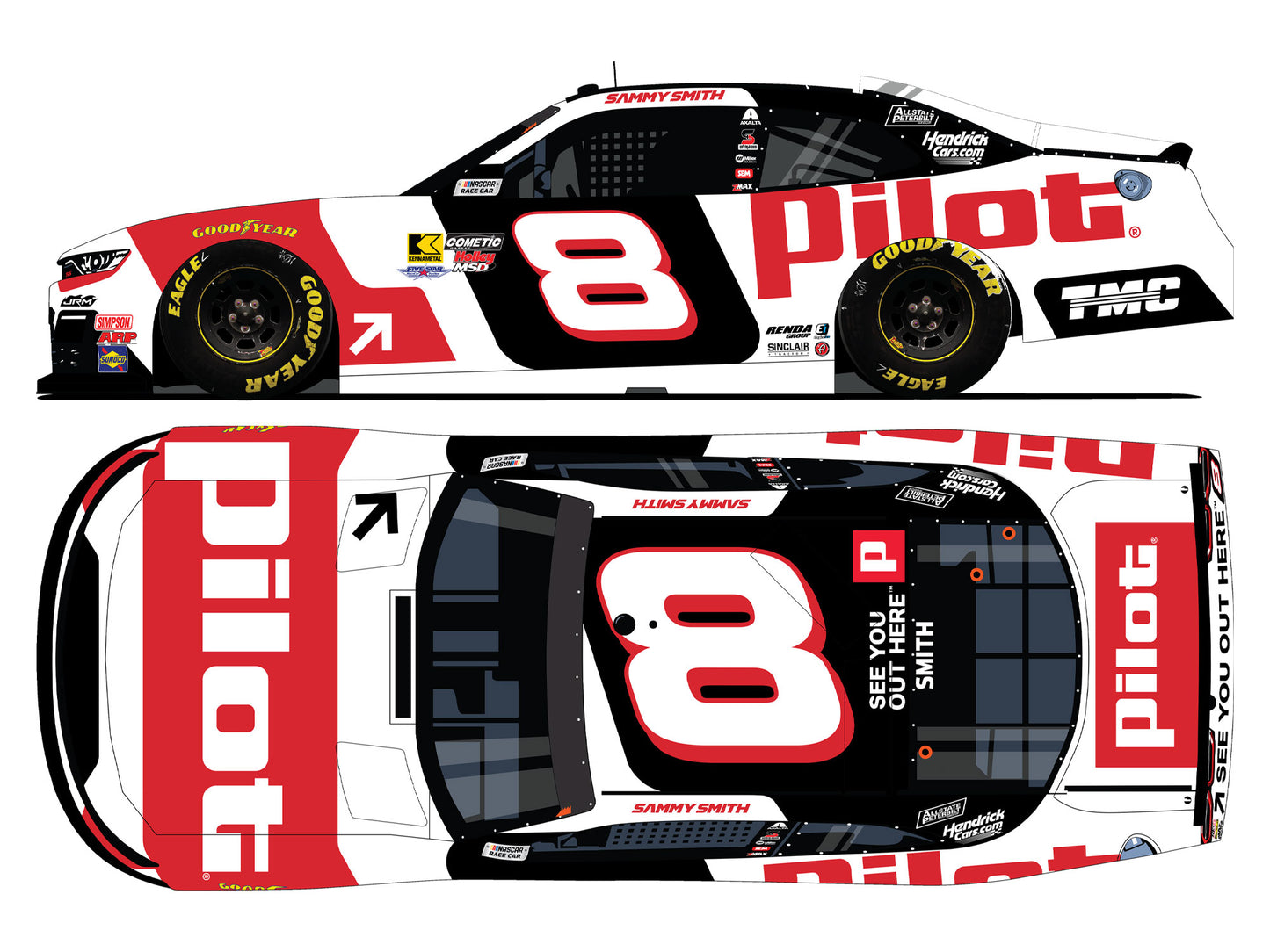 Sammy Smith 2026 - #8 Pilot - 1:64 ARC Diecast