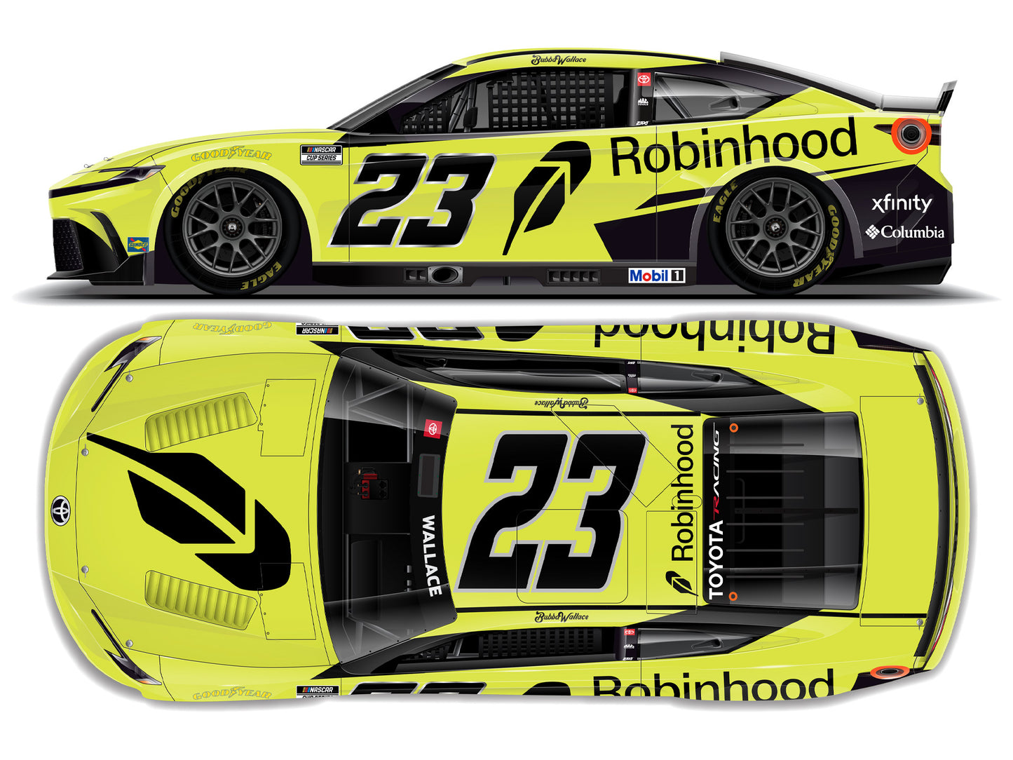 Bubba Wallace 2026 - #23 Robinhood - 1:64 ARC Diecast