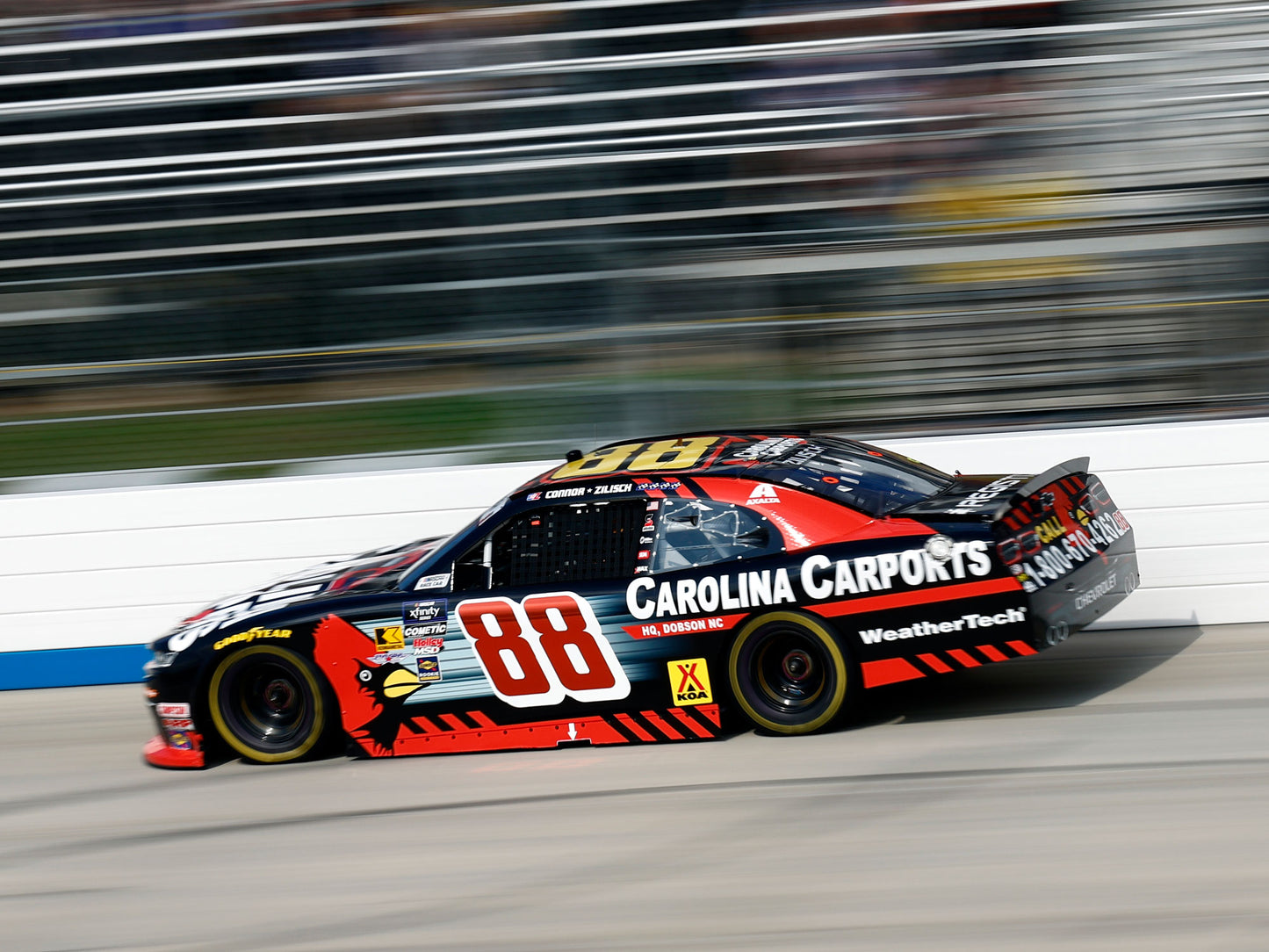 Connor Zilisch 2025 - #88 Carolina Carports (Dover Motor Raced Win) - 1:24 ARC Autographed Diecast