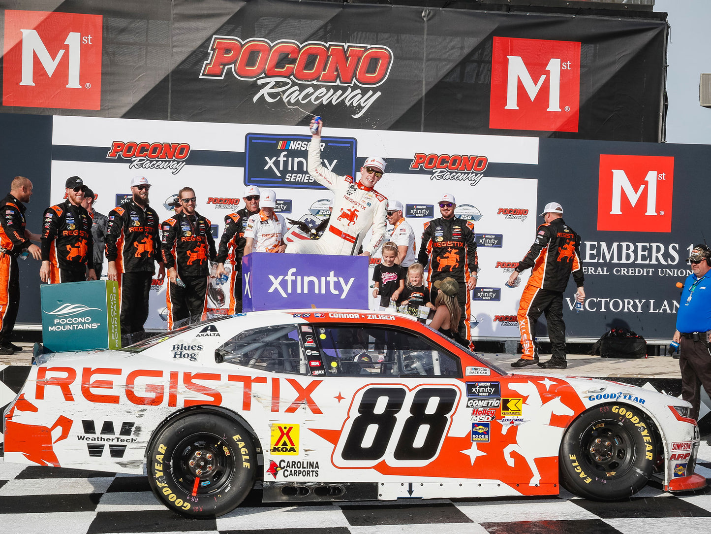 Connor Zilisch 2025 - #88 Registix (Pocono Raced Win) - 1:24 ARC Autographed Diecast